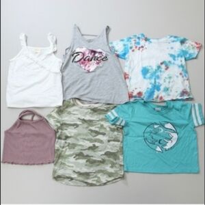 Kids Tank Tops And Tee Shirts Pack Of 6
